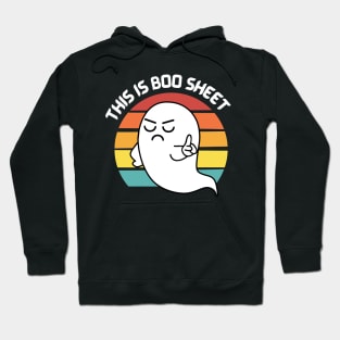 This Is Boo Sheet Ghost Vintage Halloween Costume Men Women Hoodie